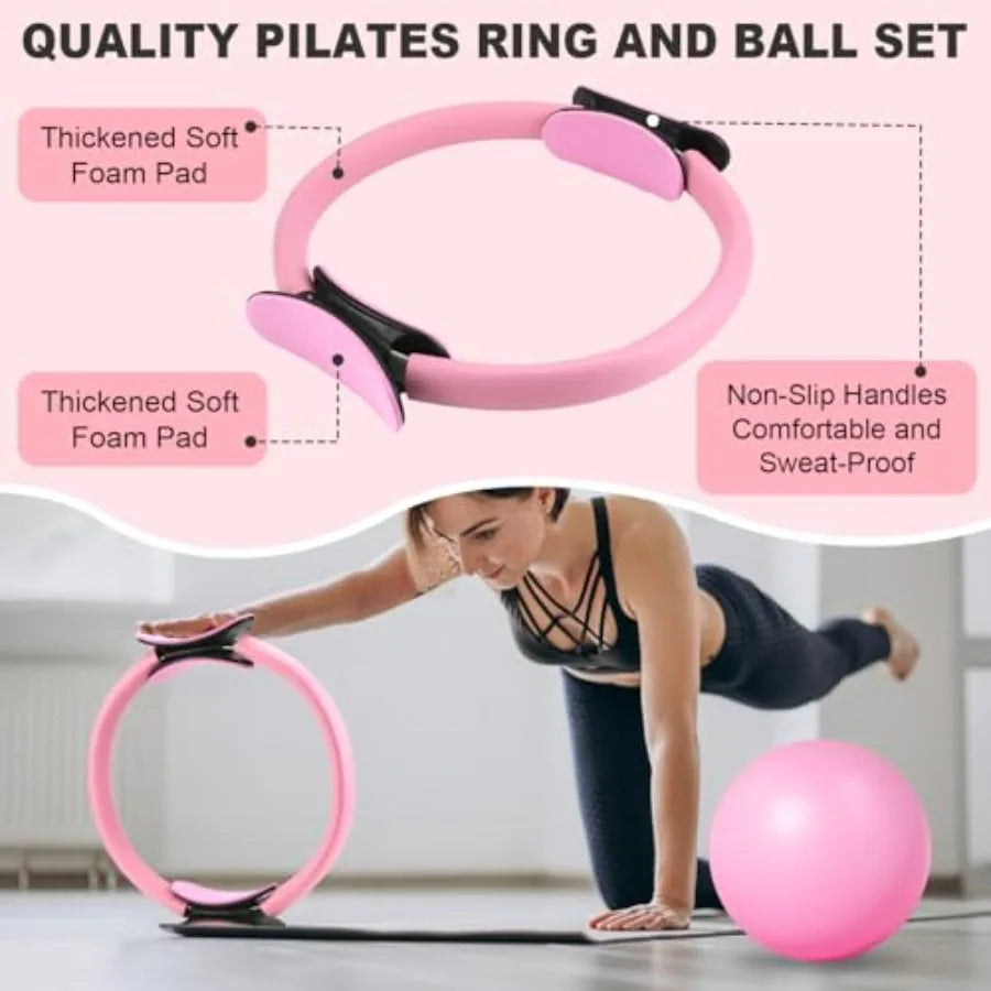 Yao Hui Huang Home Pilates Kit Ring and Resistance Bands