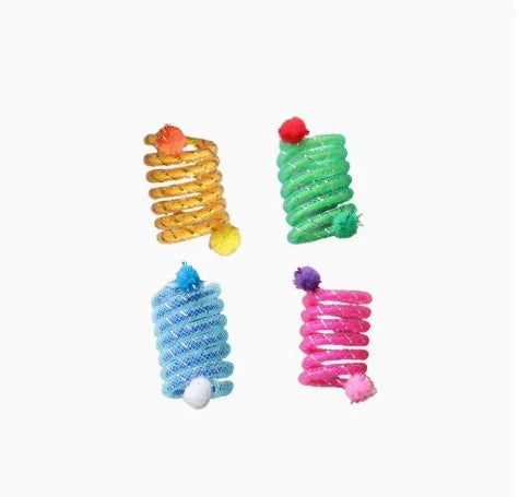 Interactive Spring Cat Toy Bite Resistant Elastic Ball