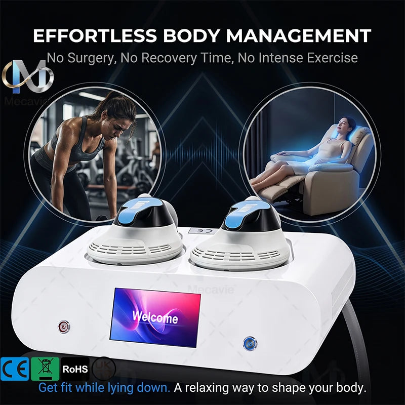 6500W 200Hz EMS RF Body Sculptor Dual Handle Device