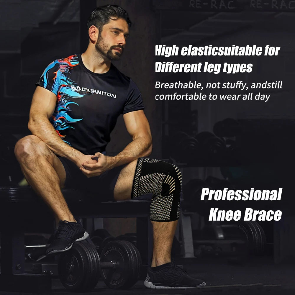 Copper Ion Knee Brace 2 Pack Basketball Sports Breathable