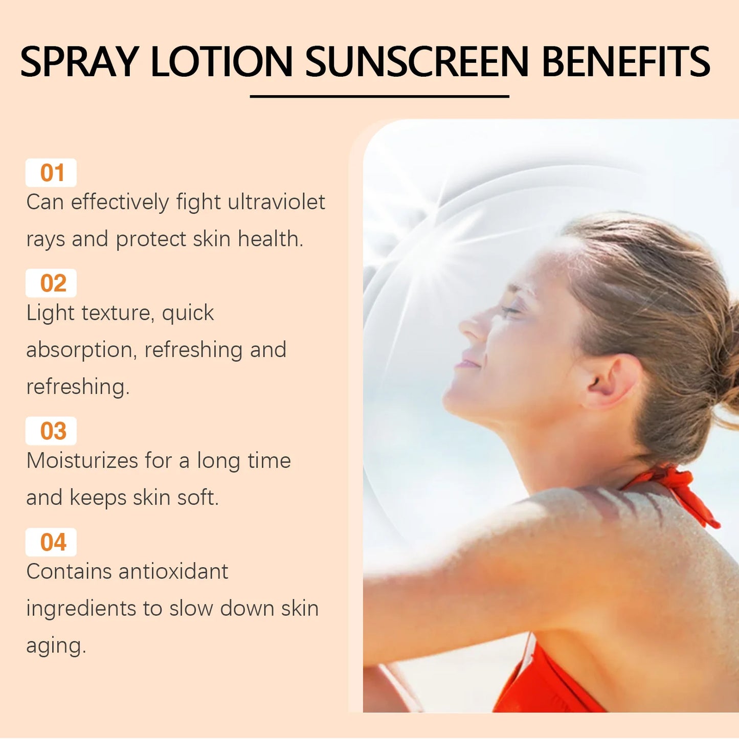EELHOE Vitamin E Sunscreen Spray For Healthy Skin Protection