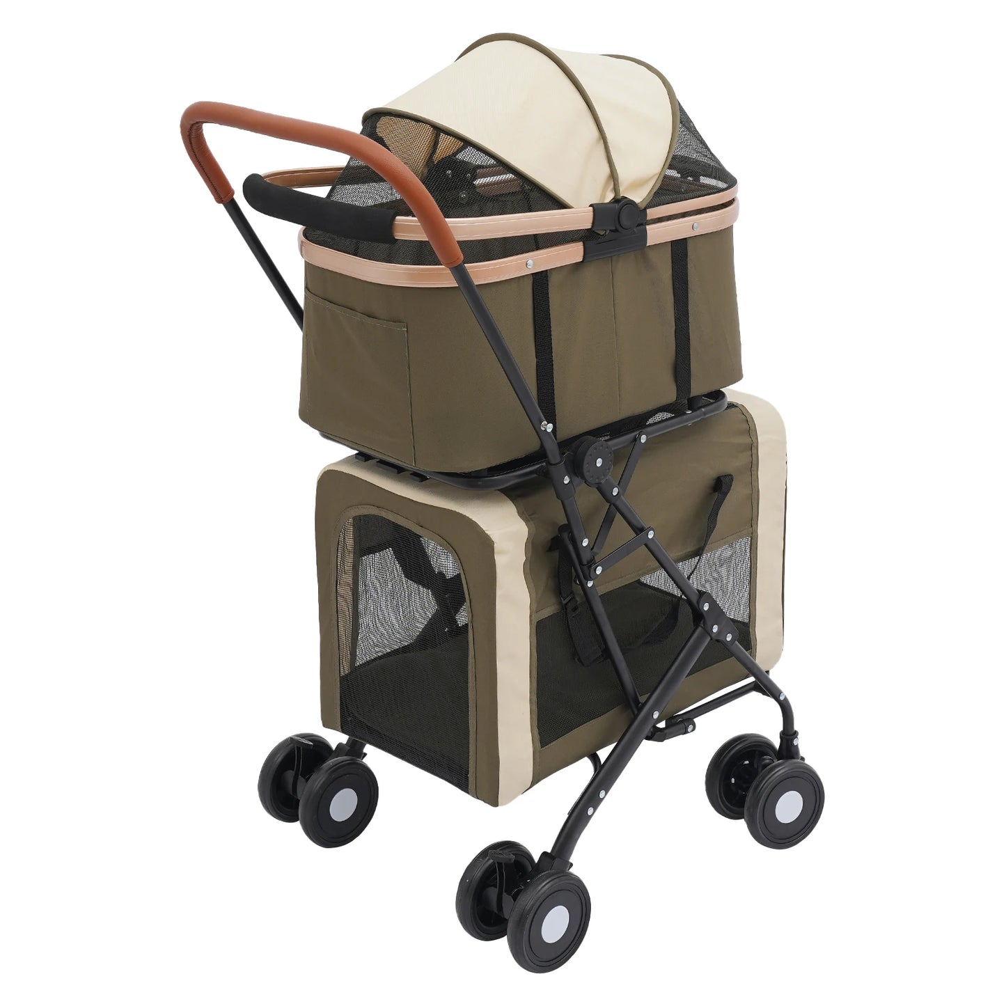 Bymaocar Foldable Pet Stroller for Small and Medium Dogs
