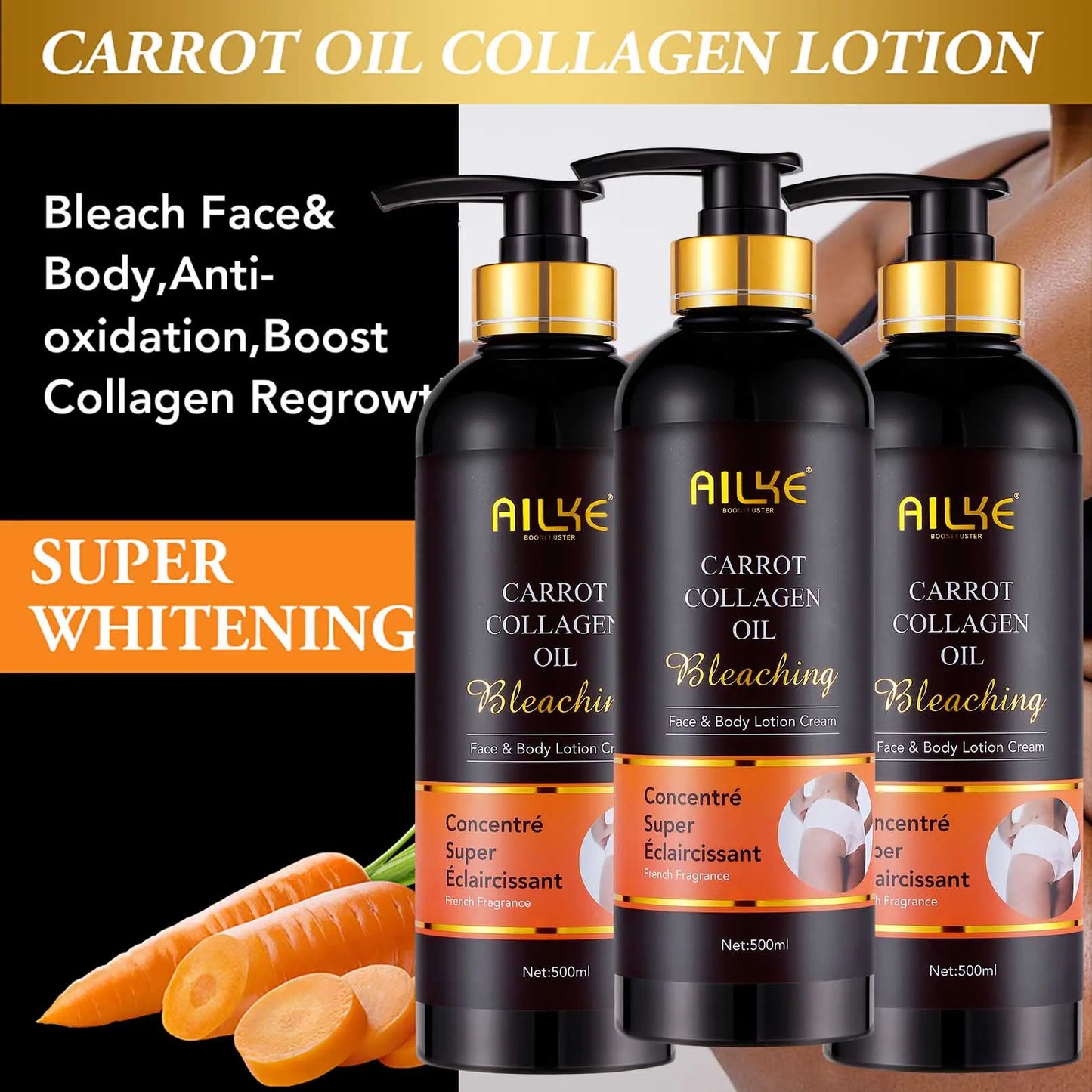 AILKE Collagen 5-In-1 Skin Care Kit For Face And Body