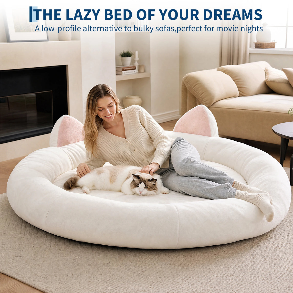 Orthopedic Memory Foam Dog Bed With Supportive Bolster Design