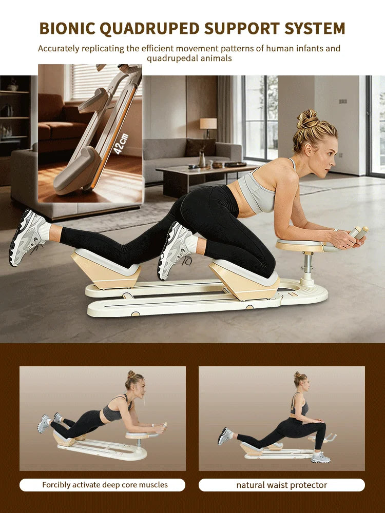 Back Stretch Trainer Spinal Twist Machine For Waist Abdomen Crunches