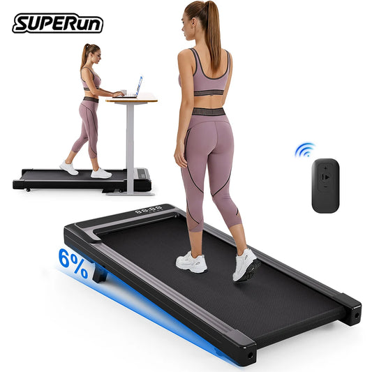 Superun Foldable Treadmill With Six Percent Incline And 3.8 MPH