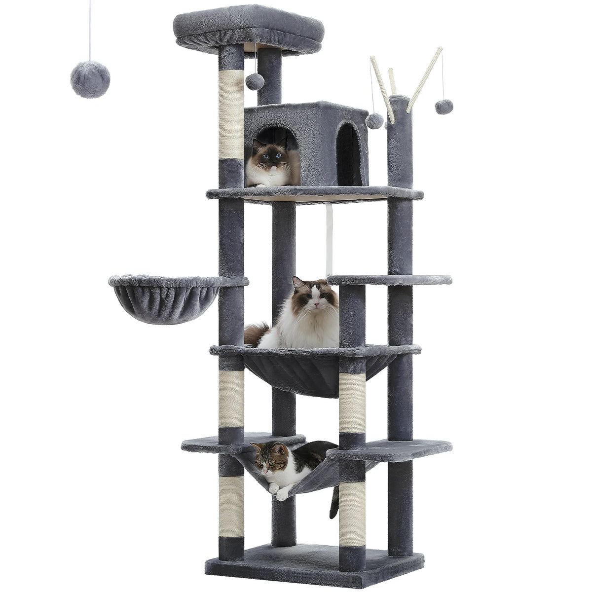 PAWZ Road Multi-Level Cat Tower With Scratching Posts And Perches