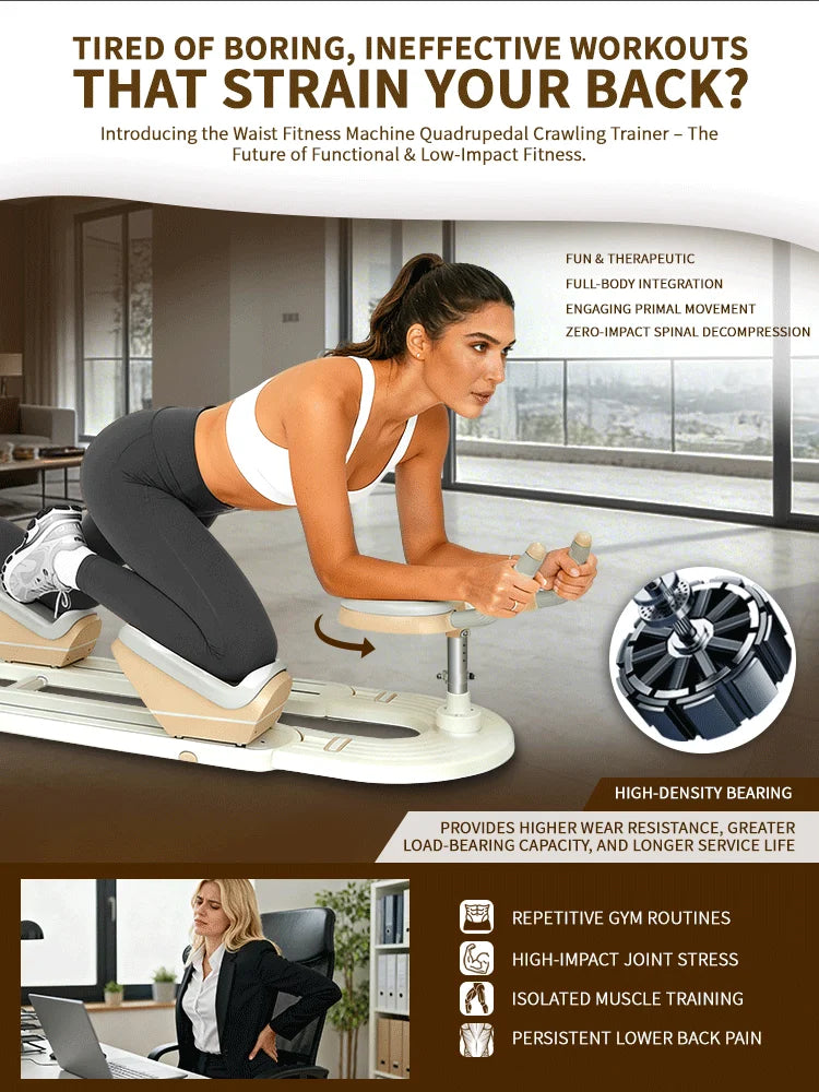 Back Stretch Trainer Spinal Twist Machine For Waist Abdomen Crunches