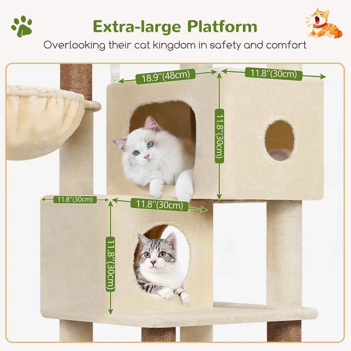 Globlazer Multi-Level Cat Tree With Hammocks And Condos
