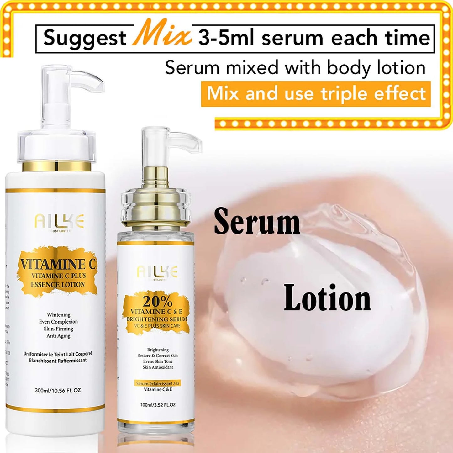 KYLIEFIT Vitamin C Whitening Serum For Dark Spots Anti Aging Skin Care