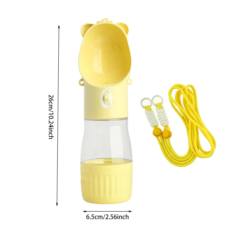 Leakproof Portable Dog Water Bottle With Bowl Travel