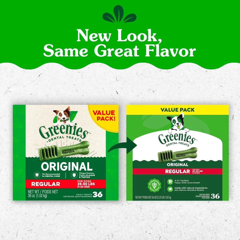 Natural Dental Dog Treats For Adult Original Flavor