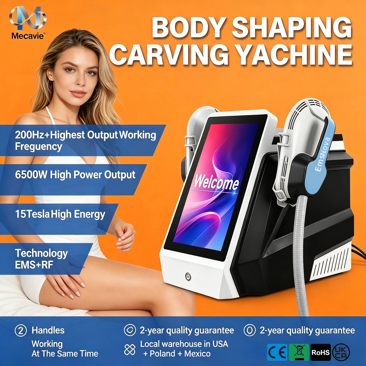 EMSNOVA RF Electromagnetic Muscle Building And Fat Reduction Device