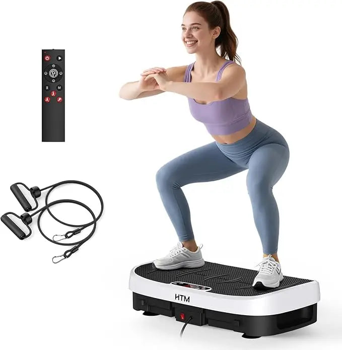 HTM Vibration Plate Fitness Multi Function Trainer 330lb Home Gym