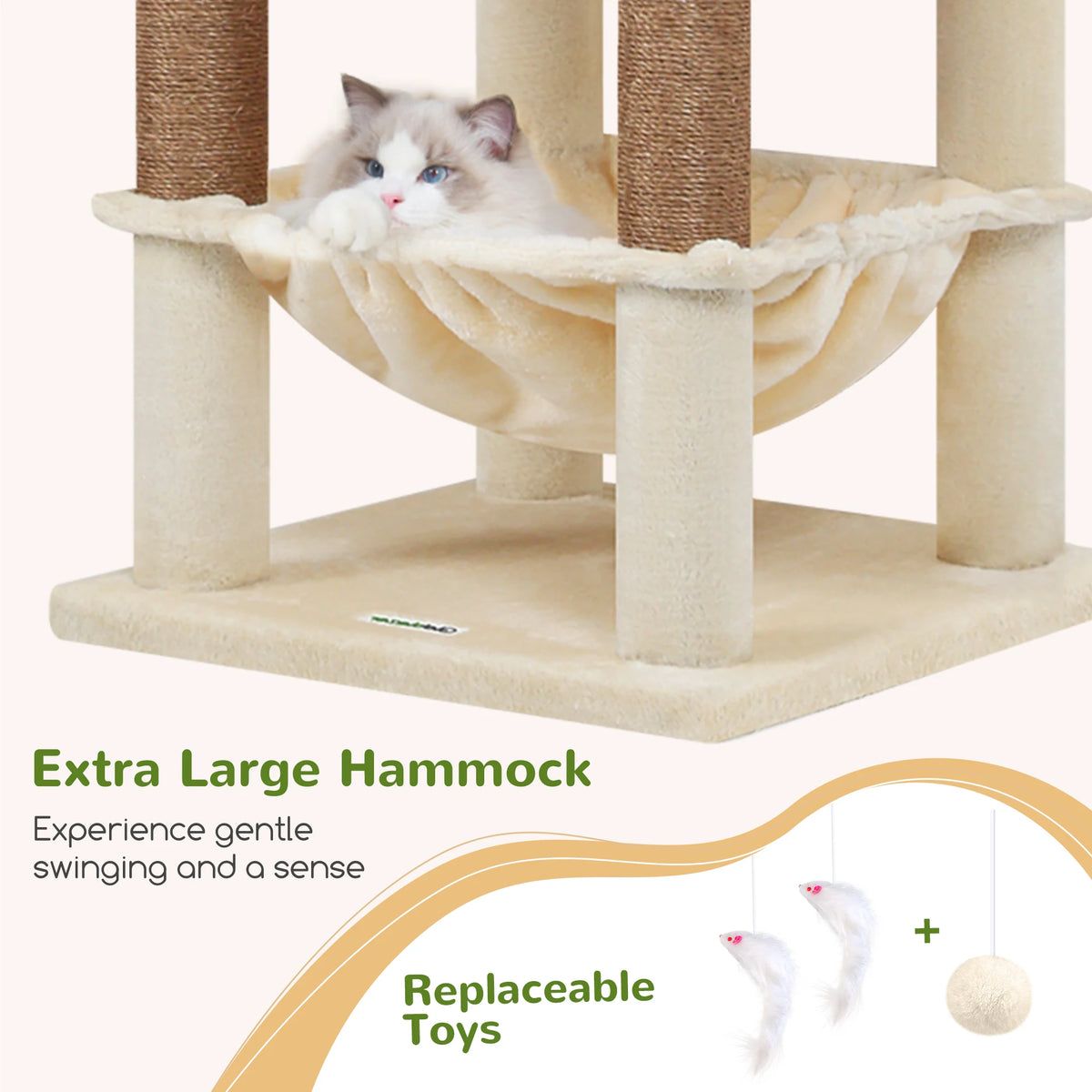 Globlazer Multi-Level Cat Tree With Hammocks And Condos