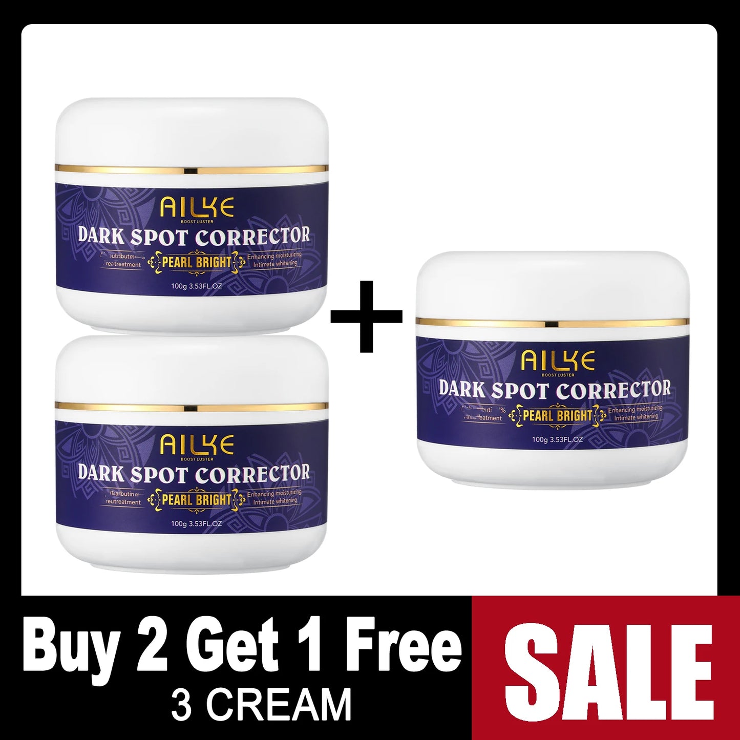 AILKE Double Glutathione Dark Spots Remover Cream for Face