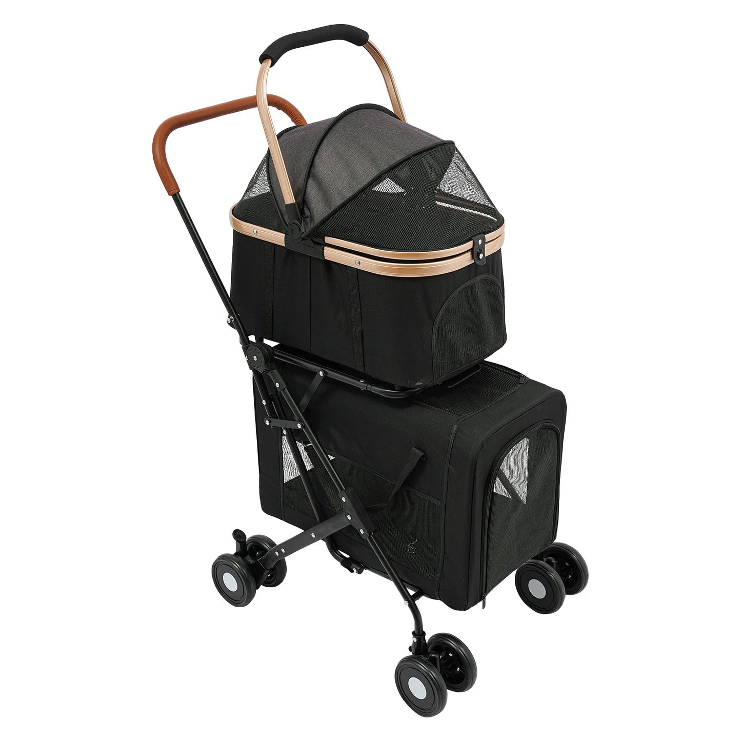Bymaocar Foldable Pet Stroller for Small and Medium Dogs