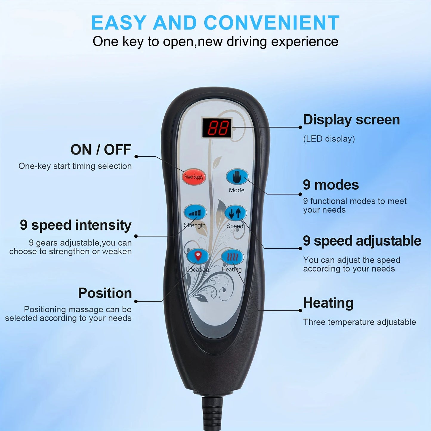 Homemassa Massage Chair Pad With Heat For Pain Relief Now
