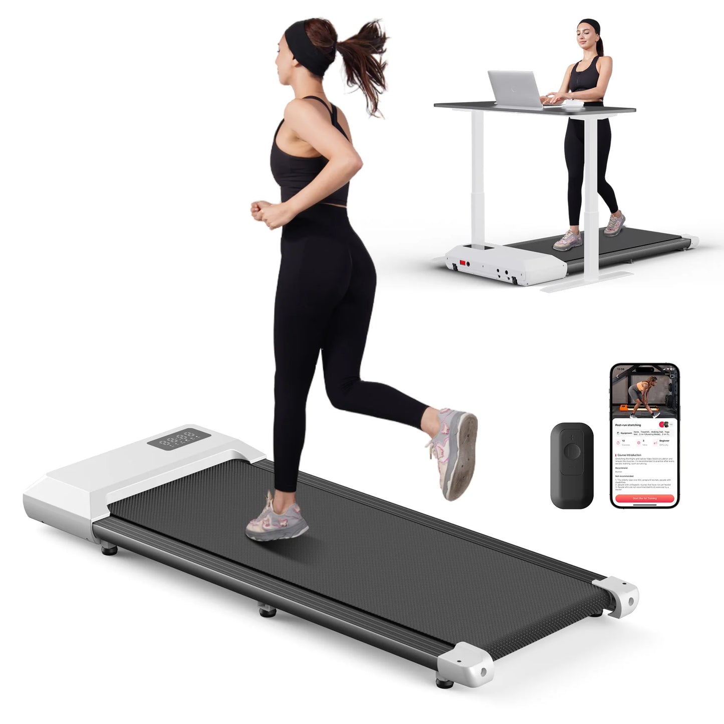 Superun 300lbs Home Treadmill 2.5HP Walking Running Fitness Machine