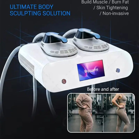 6500W 200Hz EMS RF Body Sculptor Dual Handle Device