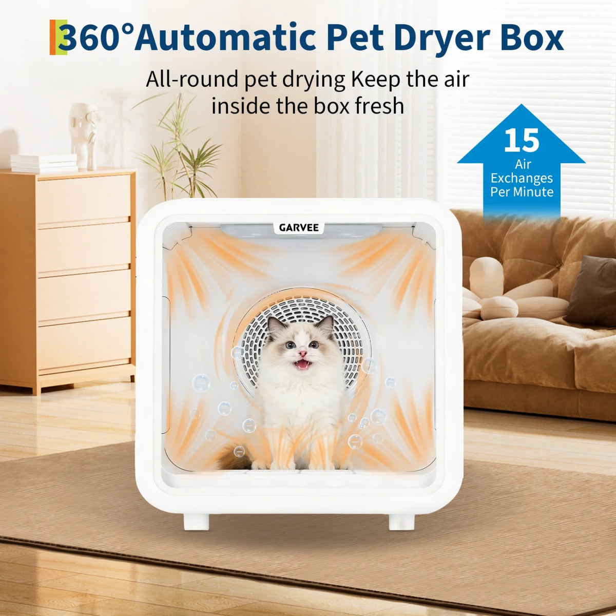 HiMISS Automatic Pet Dryer Box With Quiet Smart Temperature Control
