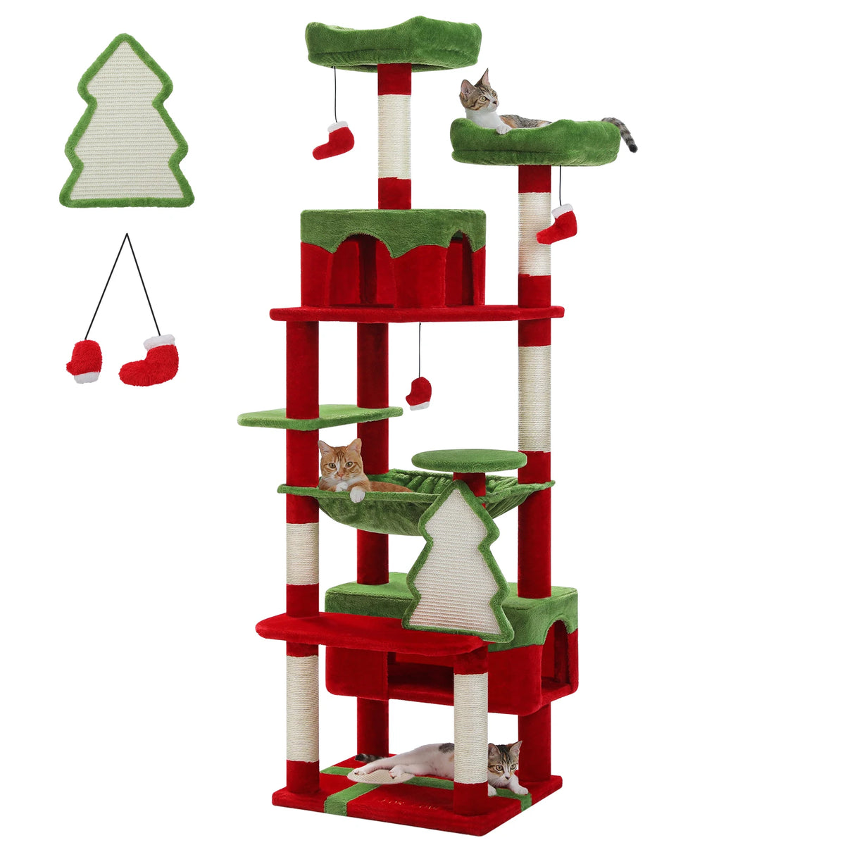 PAWZ Road Cat Tree With Scratching Posts Hammocks And Condos