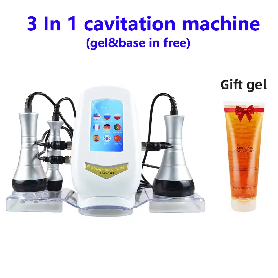 Moonic Beauty 40K 3In1 Cavitation Body Slimming Machine Facial Massager