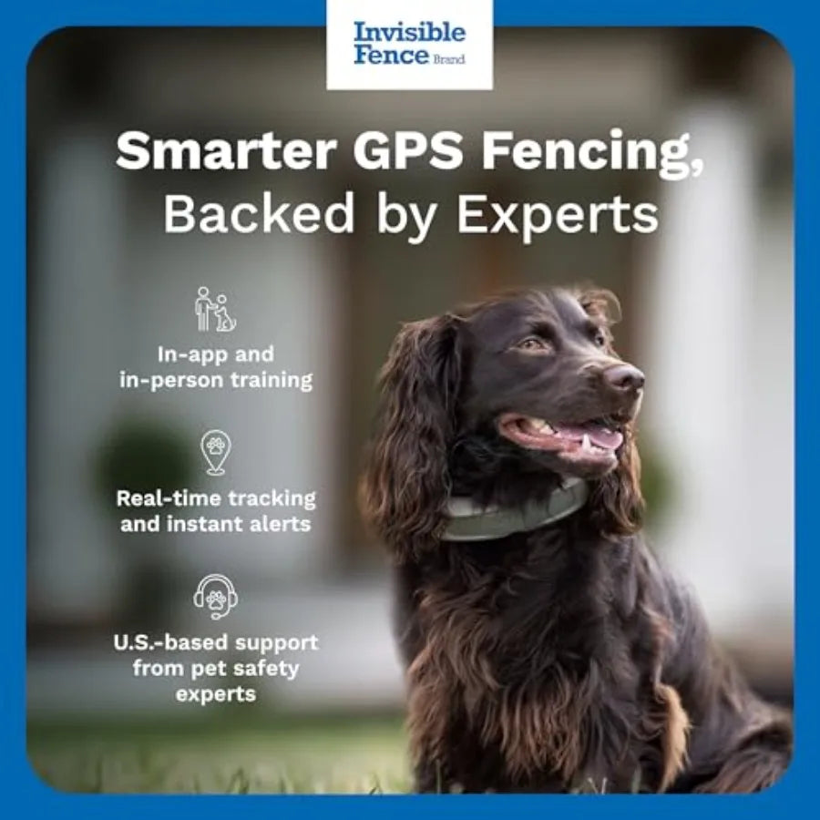 Wireless GPS Dog Fence Tracking Collar Waterproof App Controlled
