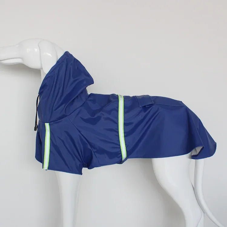 Dog Hooded Raincoat Reflective Waterproof Cloak Style For Dogs