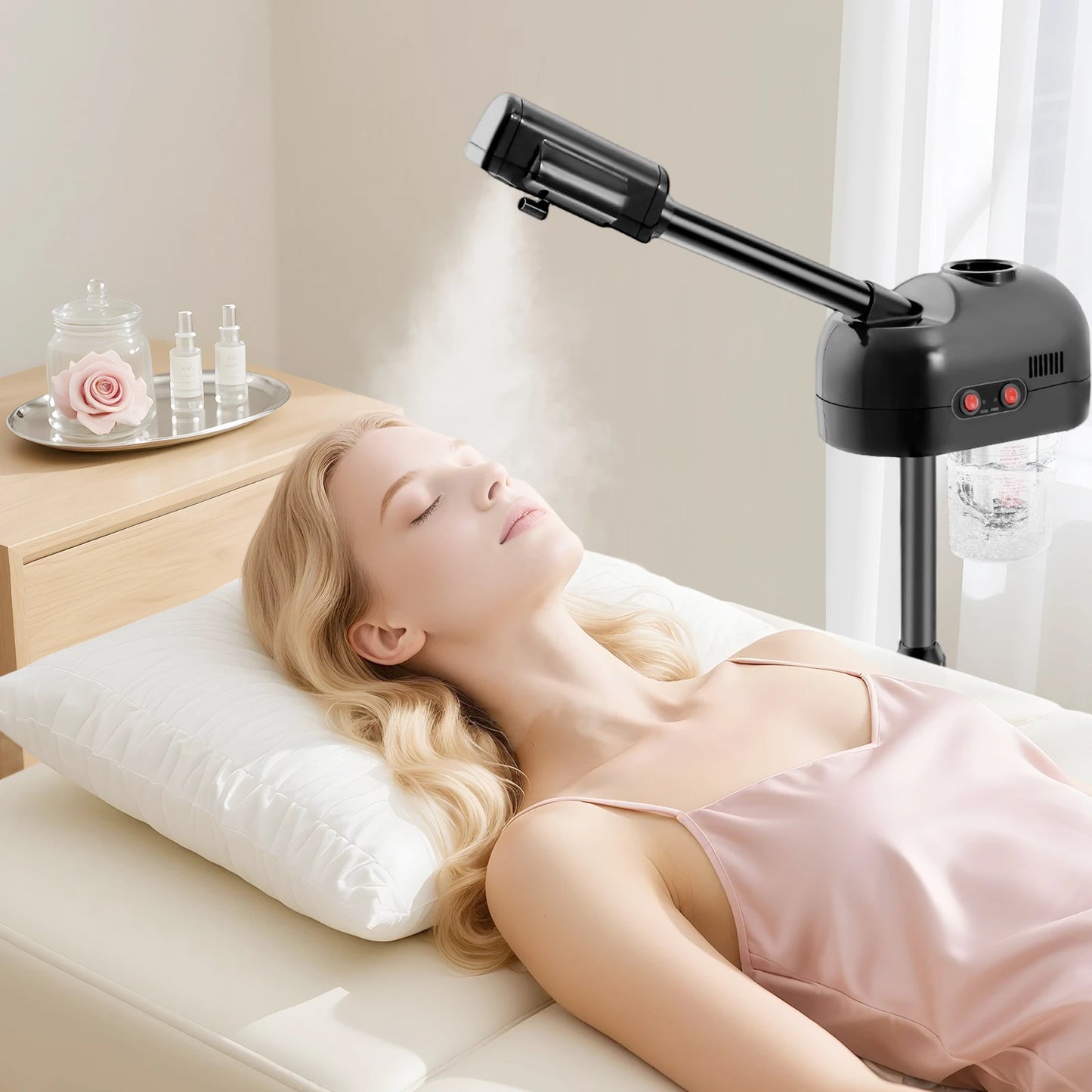 Bymaocar 800W Ozone Facial Steamer With Adjustable Height