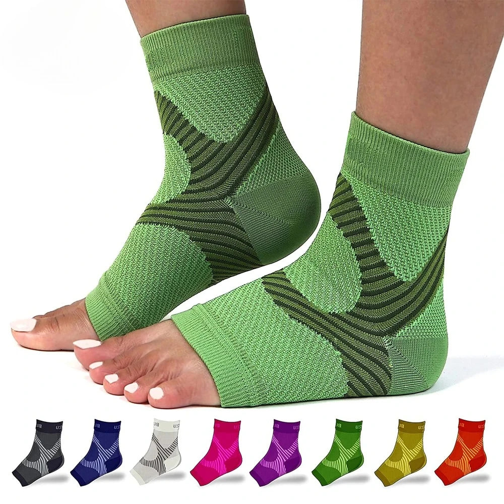 Plantar Fasciitis Night Splint And Compression Sock Set