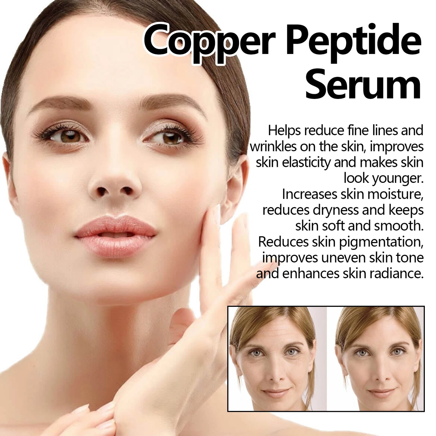Eelhoe Copper Peptide Facial Serum Moisturizing Firming Skin