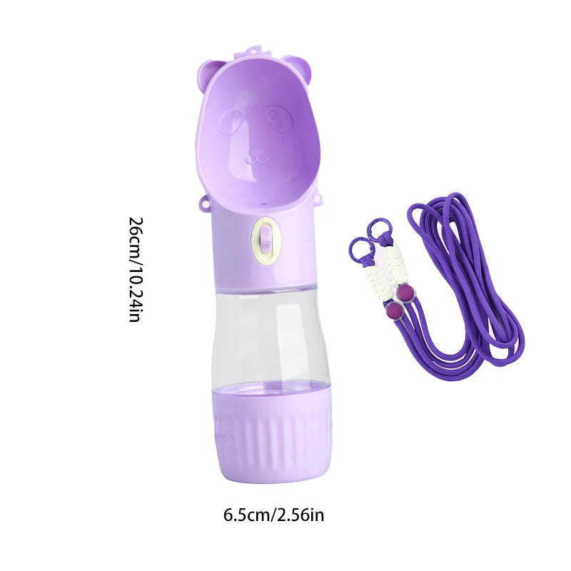Leakproof Portable Dog Water Bottle With Bowl Travel