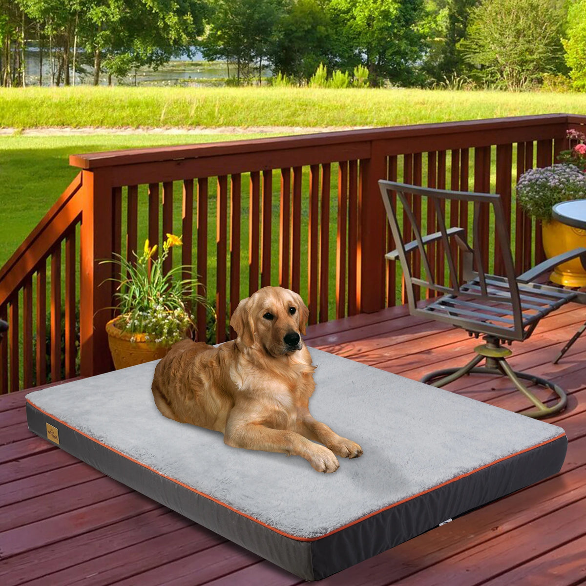 BINGOPAW Orthopedic Dog Bed With Waterproof Washable Cover