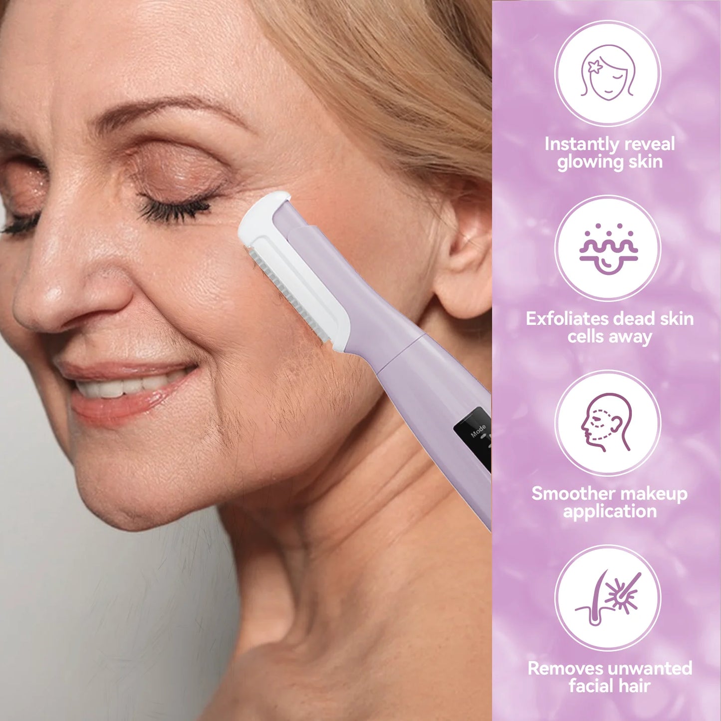 Dermaplane Razor For Women Facial Hair Removal Peach Fuzz