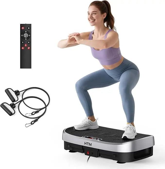 HTM Vibration Plate Fitness Multi Function Trainer 330lb Home Gym
