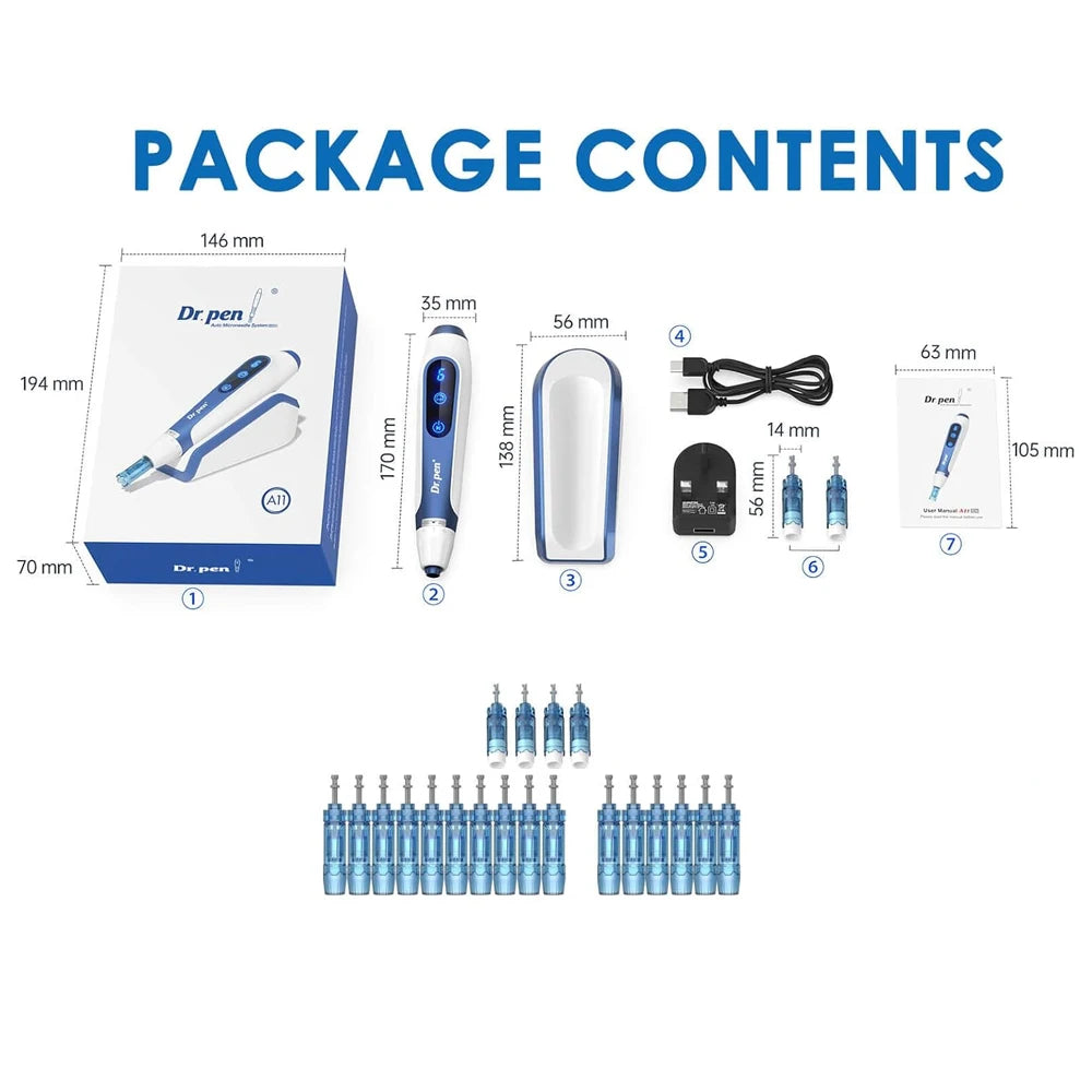 Dr.pen A11 Professional Wireless Microneedling Pen With Cartridges