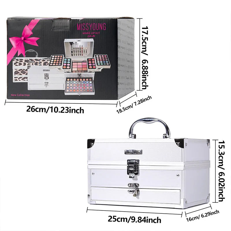 Multi Function Makeup Set With Mirror Lipstick Eyeshadow And Blush