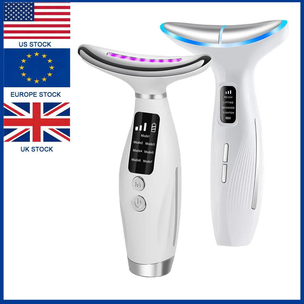 Agdoad LED Light Microcurrent Face Neck Lift Beauty Device