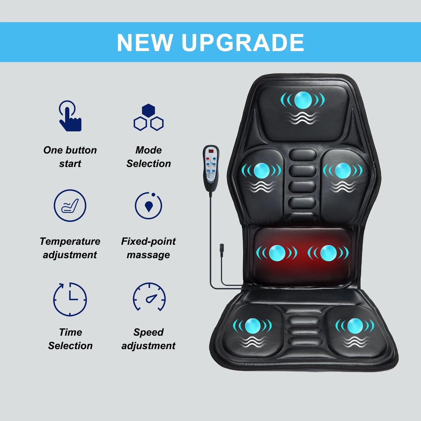 Homemassa Massage Chair Pad With Heat For Pain Relief Now