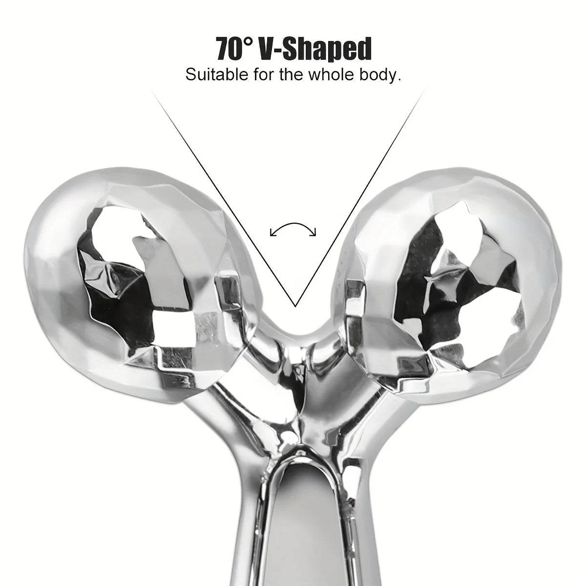Stainless Steel Gua Sha Facial Tool 3D Roller Massager Eye Massager