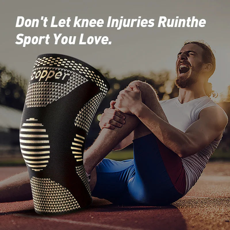 Copper Ion Knee Brace 2 Pack Basketball Sports Breathable
