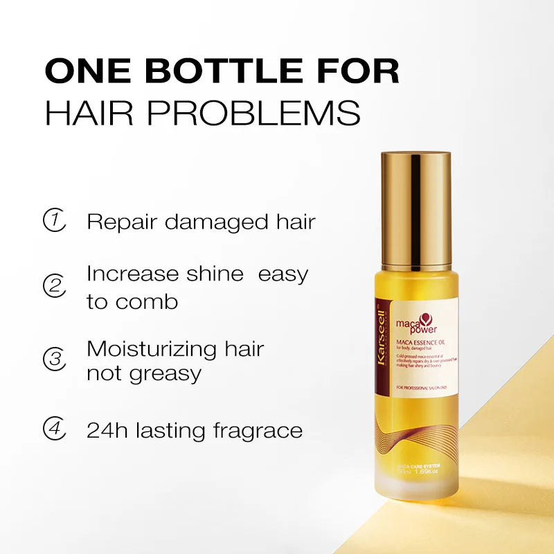Karseell Moroccan Argan Oil Cold Pressed Hair Serum For Dry Damaged Hair