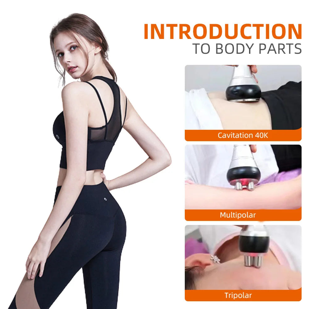 MISSHEART 3in1 Slimming Cavitation Massage Machine Facial And Body Tightening