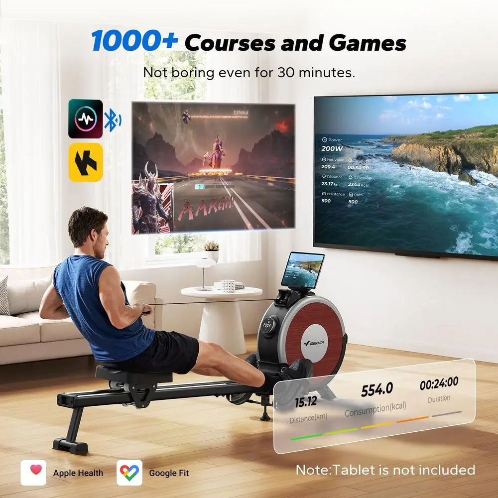 YTYIN Magnetic Rowing Machine With 16 Levels For Home Gym
