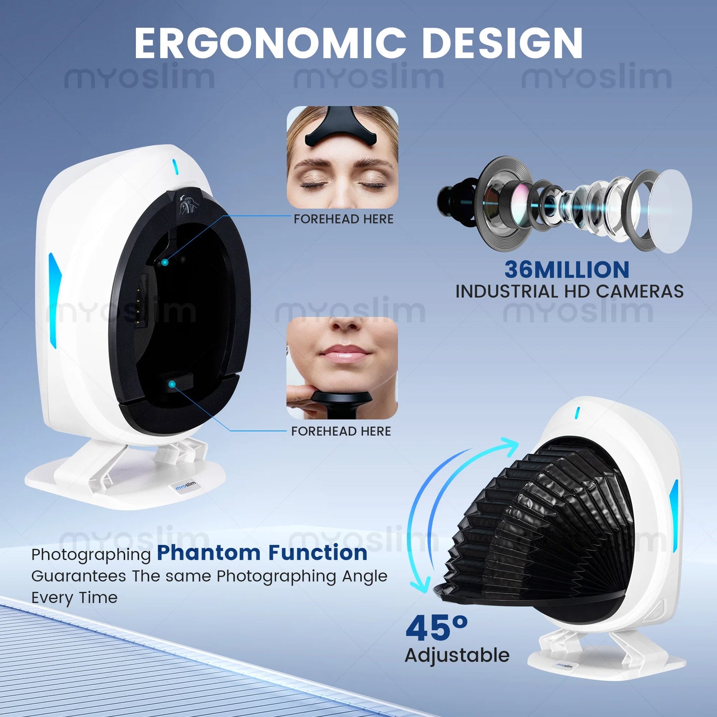 MYOSLIM AISIA Q1 3D AI Facial Skin Analyzer For Beauty