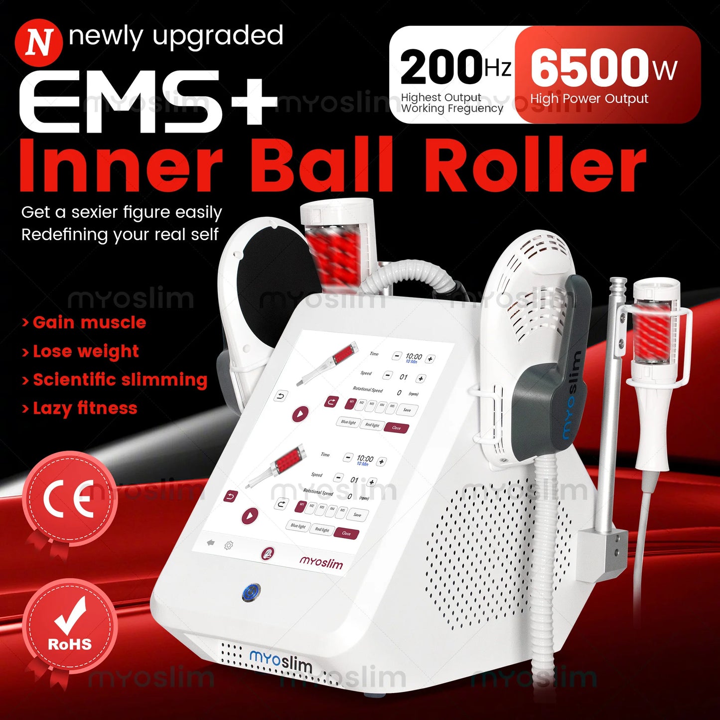 MYOSLIM 360 Degree Vacuum Massage Roller Cellulite And Body Slimming