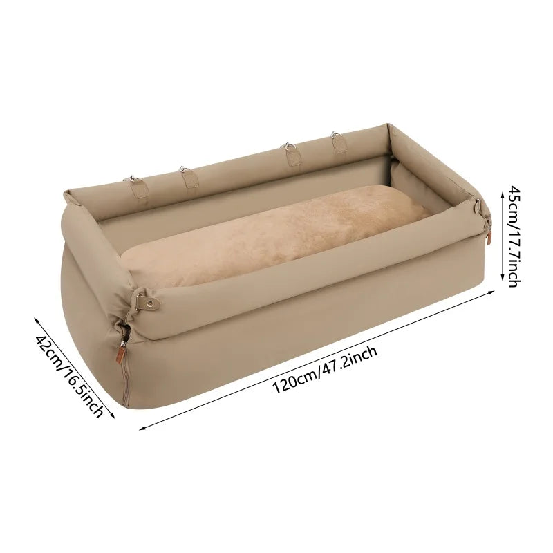 Foldable Travel Pet Car Seat Bed For Dogs And Cats