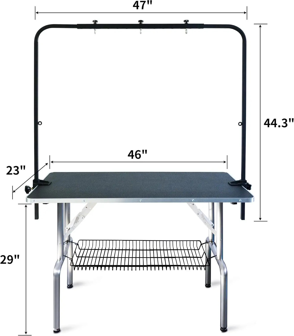 Professional Dog Grooming Table With Adjustable Arm And Dual Loops