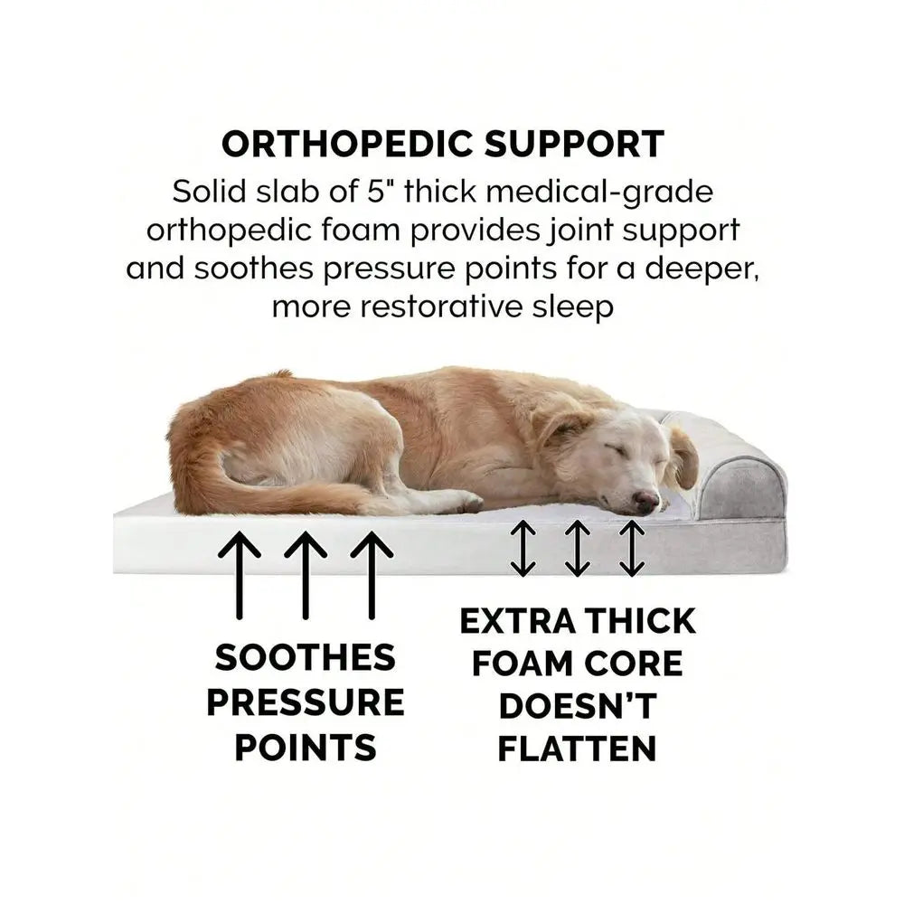 Waterproof Memory Foam Dog Bed With Sides Non Slip